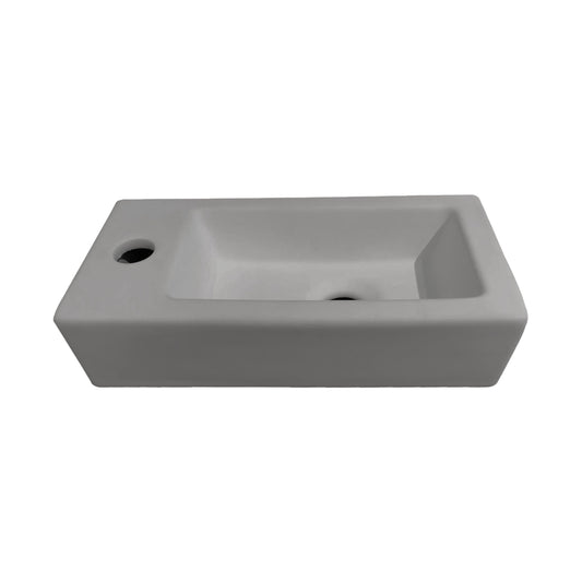 Toilet fonteinbakje Sanitado rainbow links 37 x 18 x 9cm mat grijs