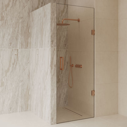 Sanitado Dalis Nisdeur Helder Glas Mat Brons Profielen 90x200 cm