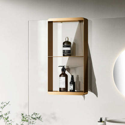 Hangend doucherek 50x25x9cm Sanitado Industry Soap in mat brons