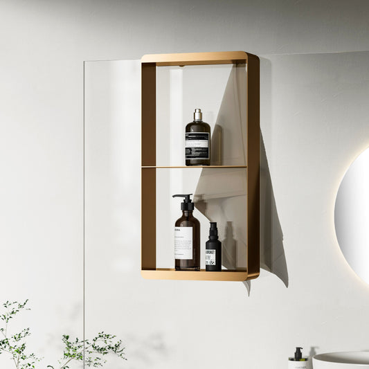 Hangend doucherek 50x25x9cm Sanitado Industry Soap in mat brons