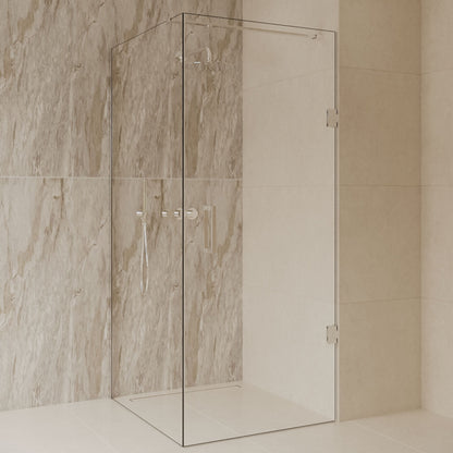 Sanitado Dalis Douchecabine Helder Glas Chrome Profielen 100x100 cm