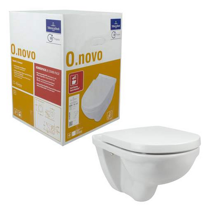 Wandcloset Villeroy & Boch O.novo diepspoel met softclose toiletzitting in glanzend wit - foto #6