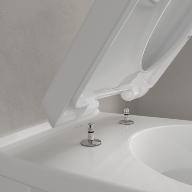 Wandcloset Villeroy & Boch O.novo diepspoel met softclose toiletzitting in glanzend wit - foto #4