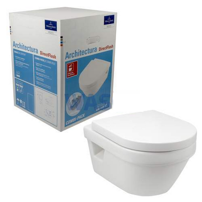 Wandcloset Villeroy & Boch Architectura DirectFlush met softclose toiletzitting in glanzend wit - foto #4