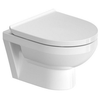 Wandcloset Duravit No. 1 Extra Compact Randloos met softclose toiletzitting