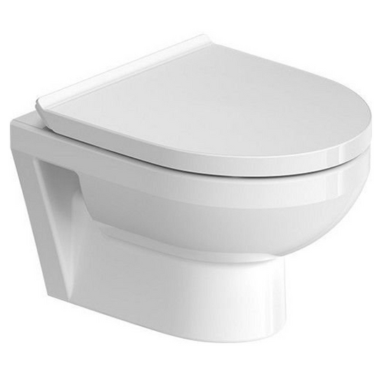 Wandcloset Duravit No. 1 Extra Compact Randloos met softclose toiletzitting