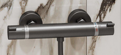 Thermostatische douchekraan Hansgrohe Ecostat Comfort Brushed Black