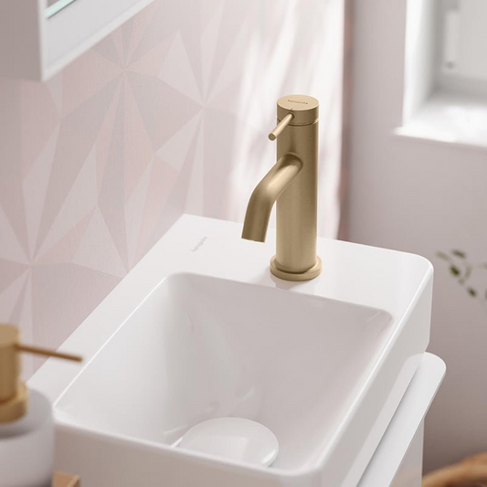 Fonteinkraan Hansgrohe Tecturis S 80 toiletkraan koud water in geborsteld brons