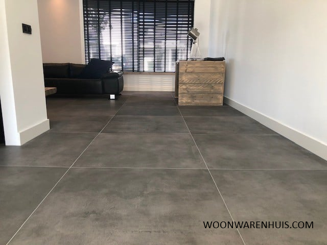 Vloertegel Domino Newstreet Smoke donkergrijs 60x60 cm, 1.08 m2