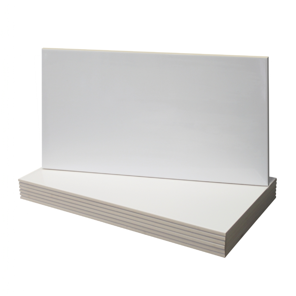 Wandtegel Paradyz Neve Bianco 60x30 cm gerectificeerd glanzend wit, 1.44 m2