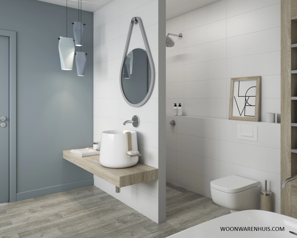 Wandtegel Paradyz Neve Bianco 60x30 cm gerectificeerd glanzend wit, 1.44 m2