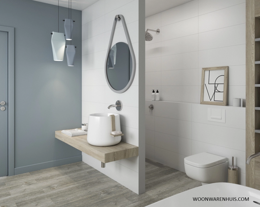 Wandtegel Paradyz Neve Bianco 60x30 cm gerectificeerd glanzend wit, 1.44 m2