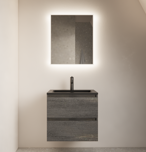 Badkamer spiegel GD Style 60cm met anticondens functie en indirecte/dimbare LED verlichting