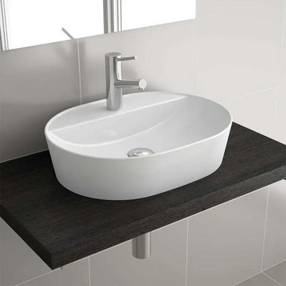 Opbouw wastafel Salgar Varmega 50cm wit hoogglans