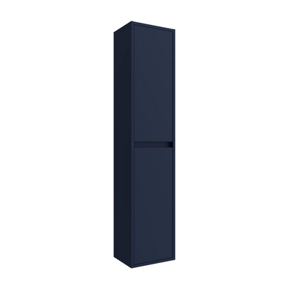 Badkamer kolomkast Salgar Noja 140cm blauw mat