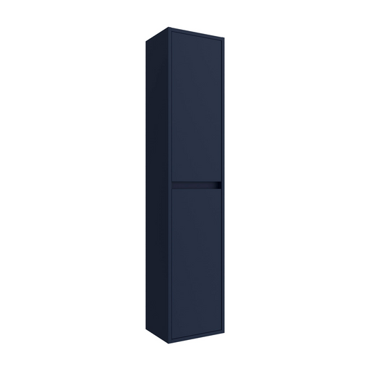Badkamer kolomkast Salgar Noja 140cm blauw mat