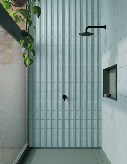 Wandtegel Valencia KitKat 62x32cm in mat zeegroen, 1m2