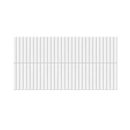 Wandtegel Valencia KitKat 62x32cm in mat wit, 1m2