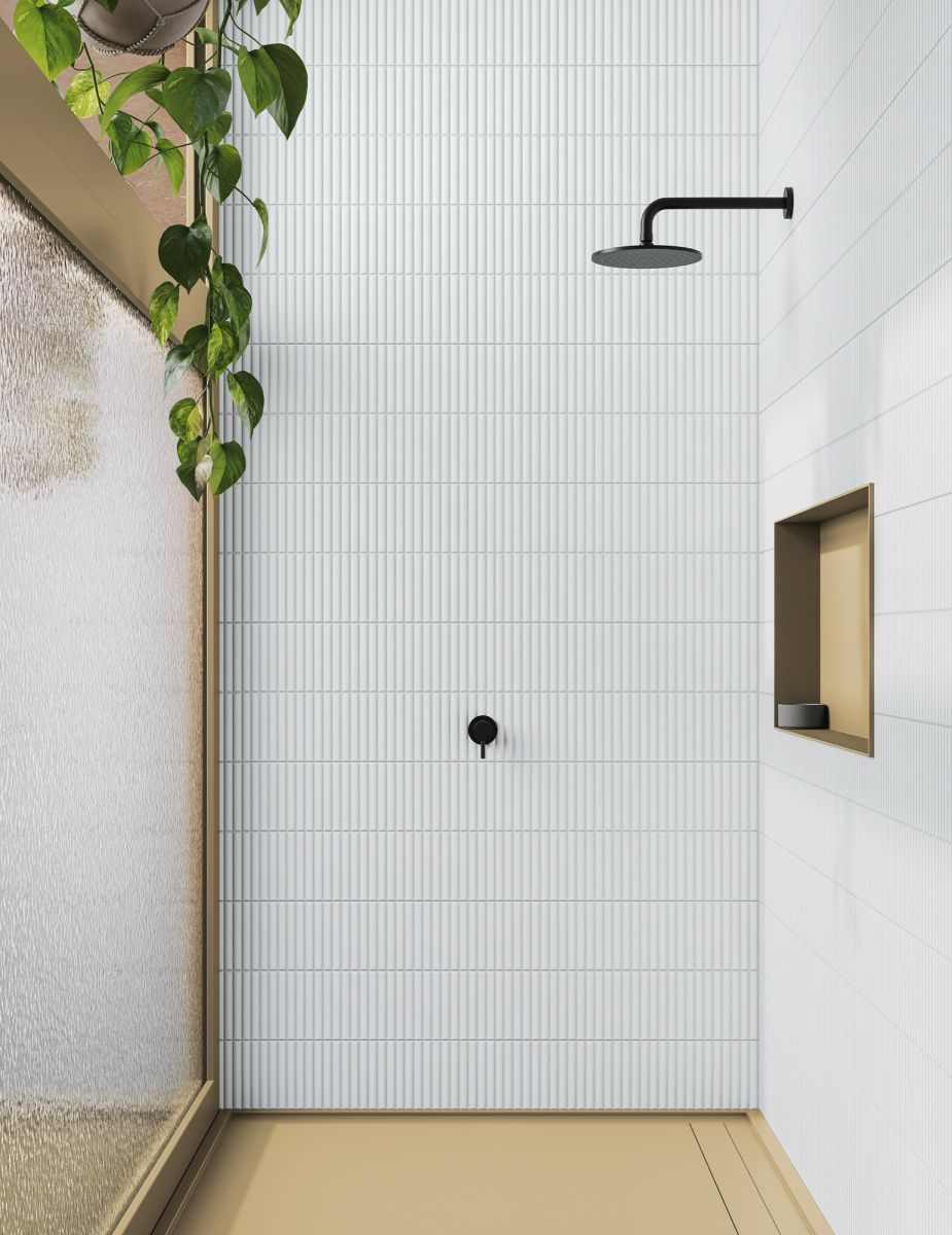 Wandtegel Valencia KitKat 62x32cm in mat wit, 1m2