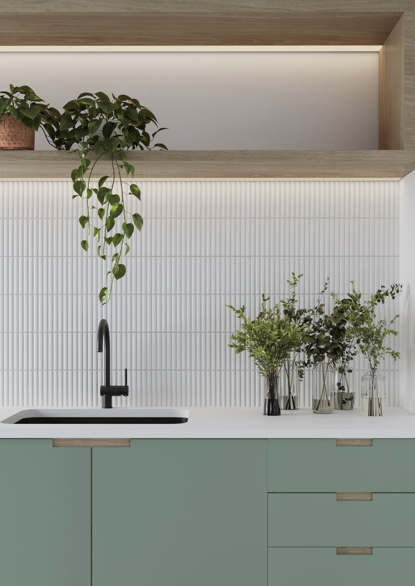 Wandtegel Valencia KitKat 62x32cm in mat wit, 1m2