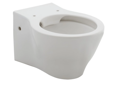 Wandcloset Woonwarenhuis Volcano rimless met softclose toiletzitting wit glanzend