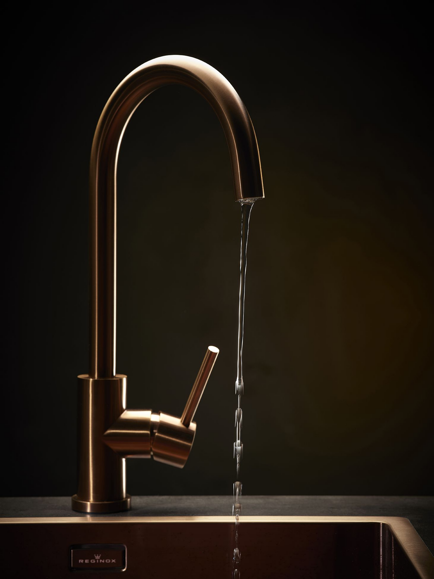 Keukenmengkraan Reginox Cano Copper II in PVD koper