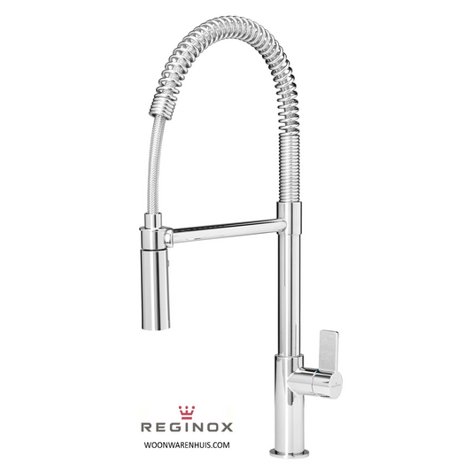 Keukenmengkraan Reginox Yukon professionele chef keukenkraan in chroom