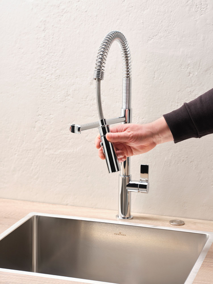 Keukenmengkraan Reginox Yukon professionele chef keukenkraan in chroom