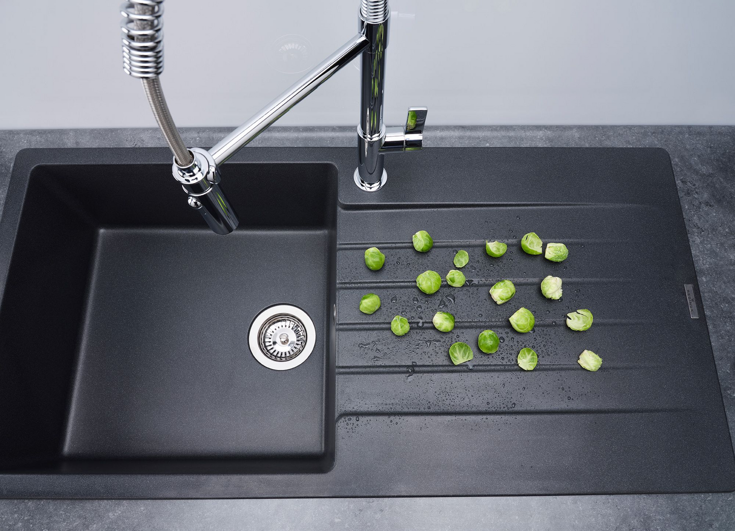 Keukenmengkraan Reginox Yukon professionele chef keukenkraan in chroom