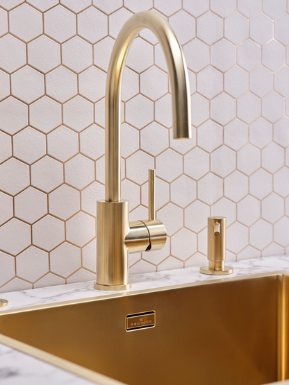 Keukenmengkraan Reginox Cano Gold II in PVD goud