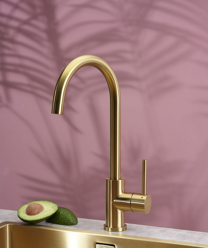 Keukenmengkraan Reginox Cano Gold II in PVD goud