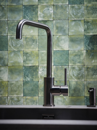 Keukenmengkraan Reginox Crystal Gunmetal II in PVD gunmetal grijs