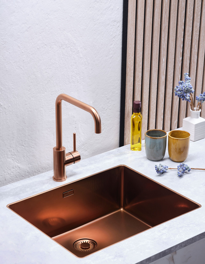 Keukenspoelbak Reginox New York Slim 50x40 cm Copper II in PVD koper