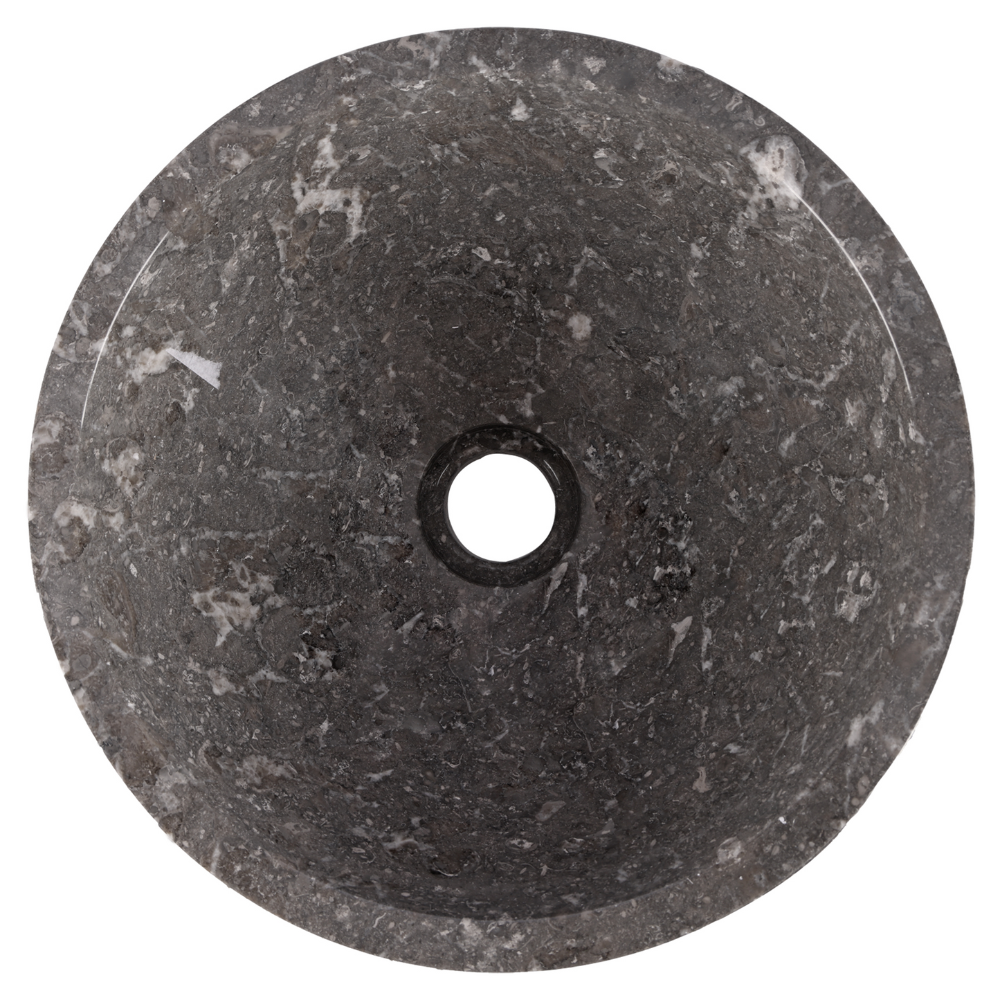 Opbouw waskom Differnz Asti 38cm Marmer grijs
