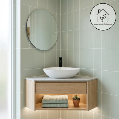 Opbouw waskom Differnz Rigi ovaal 59cm keramiek wit