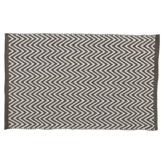Badmat Differnz Devon 80x50 cm grijs katoen