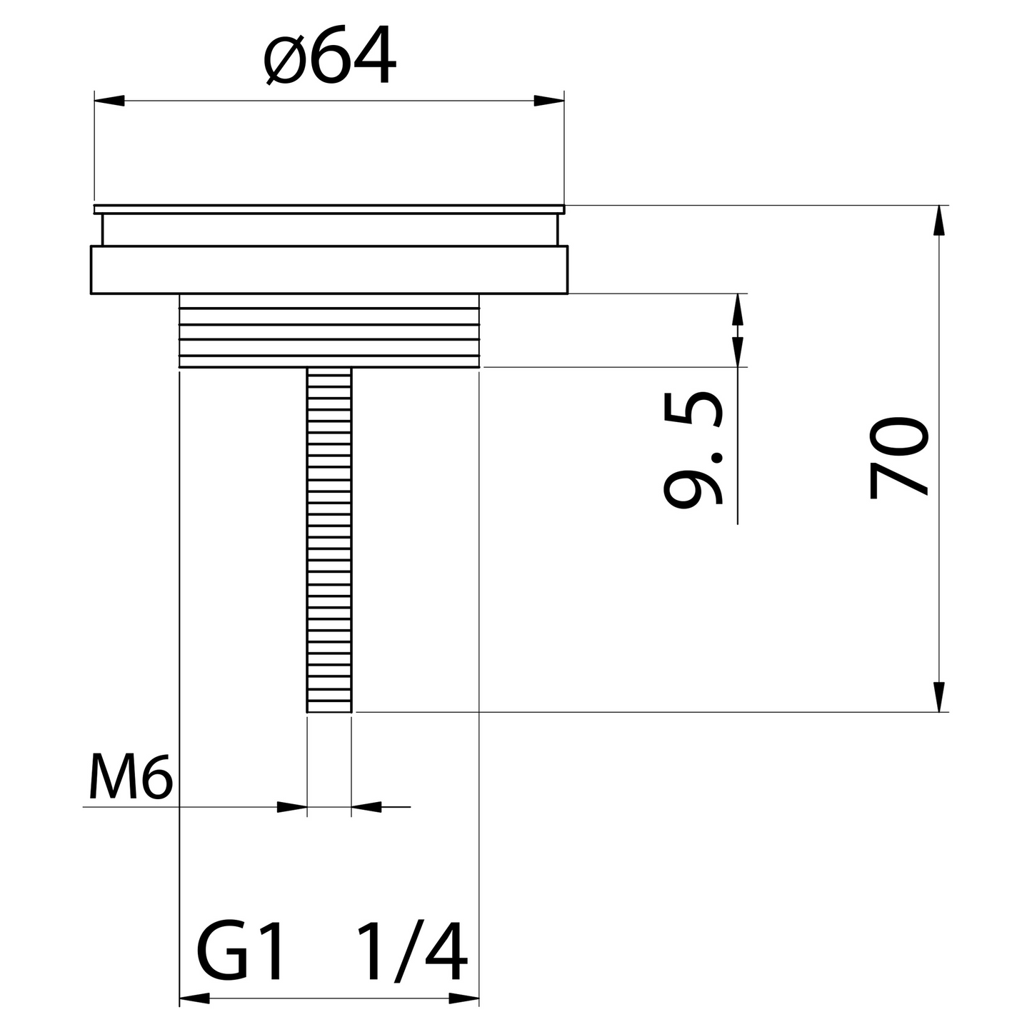Complete fonteinset Differnz Flat 38x24 cm Beton en mat zwart