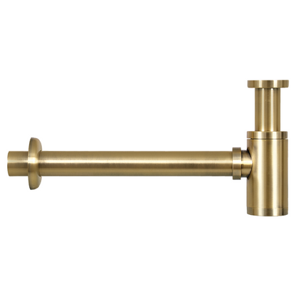 Complete fonteinset Differnz Solid 36x18 cm solid surface en goud rechte kraan