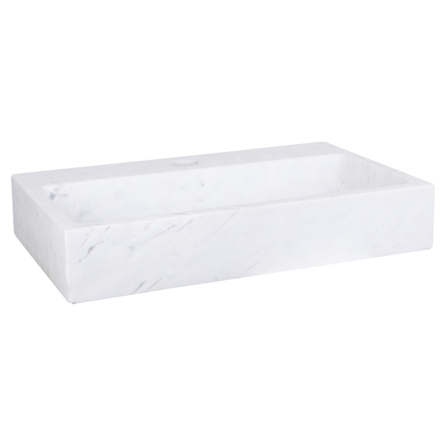 Complete fonteinset Differnz Flat 38x24 cm marmer en koper