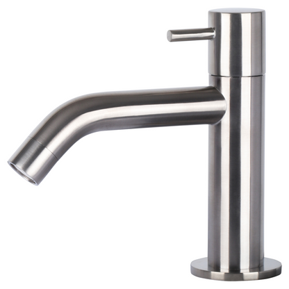 Complete hoekfonteinset Differnz Cleo 30x30 cm keramiek en rvs gebogen kraan