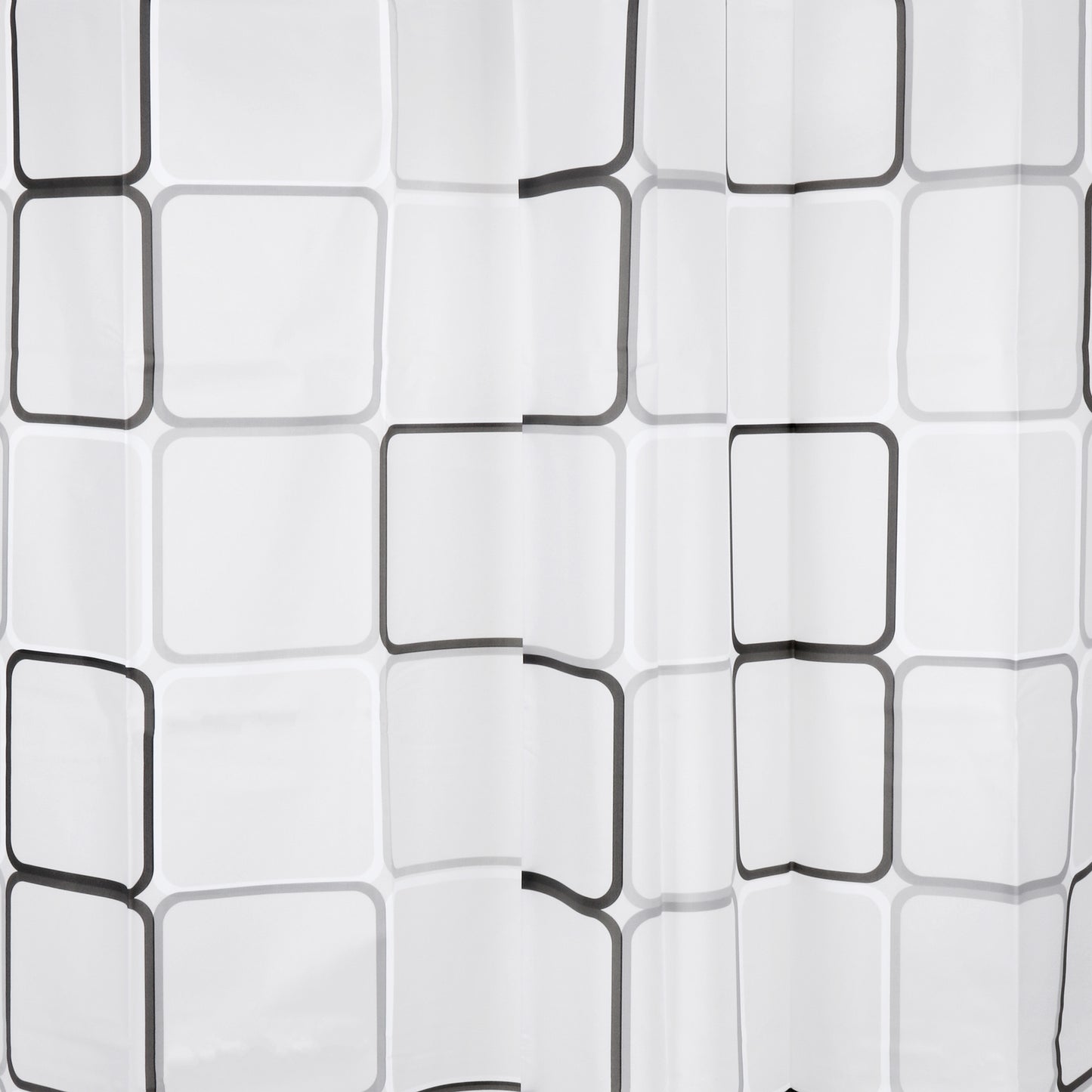 Douchegordijn Differnz Cubi 180x200 cm PEVA zwart/wit - foto #2
