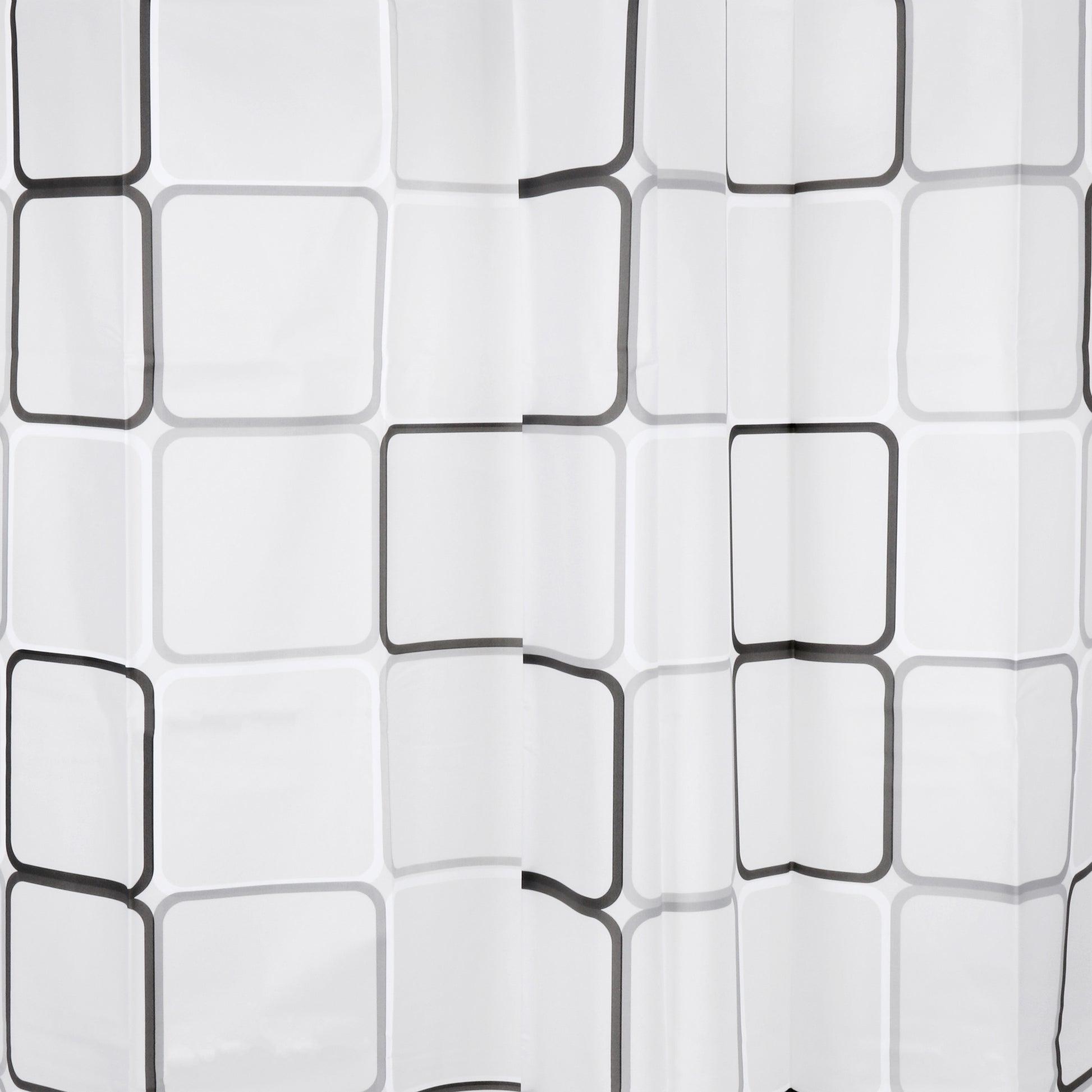 Douchegordijn Differnz Cubi 180x200 cm PEVA zwart/wit - foto #2