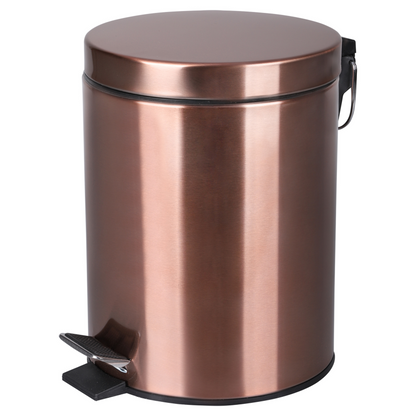 Badkamer afvalemmer Differnz 5 liter rood koper
