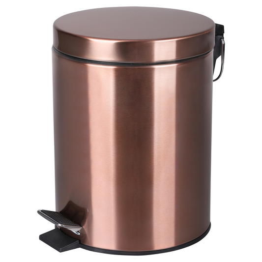 Badkamer afvalemmer Differnz 5 liter rood koper