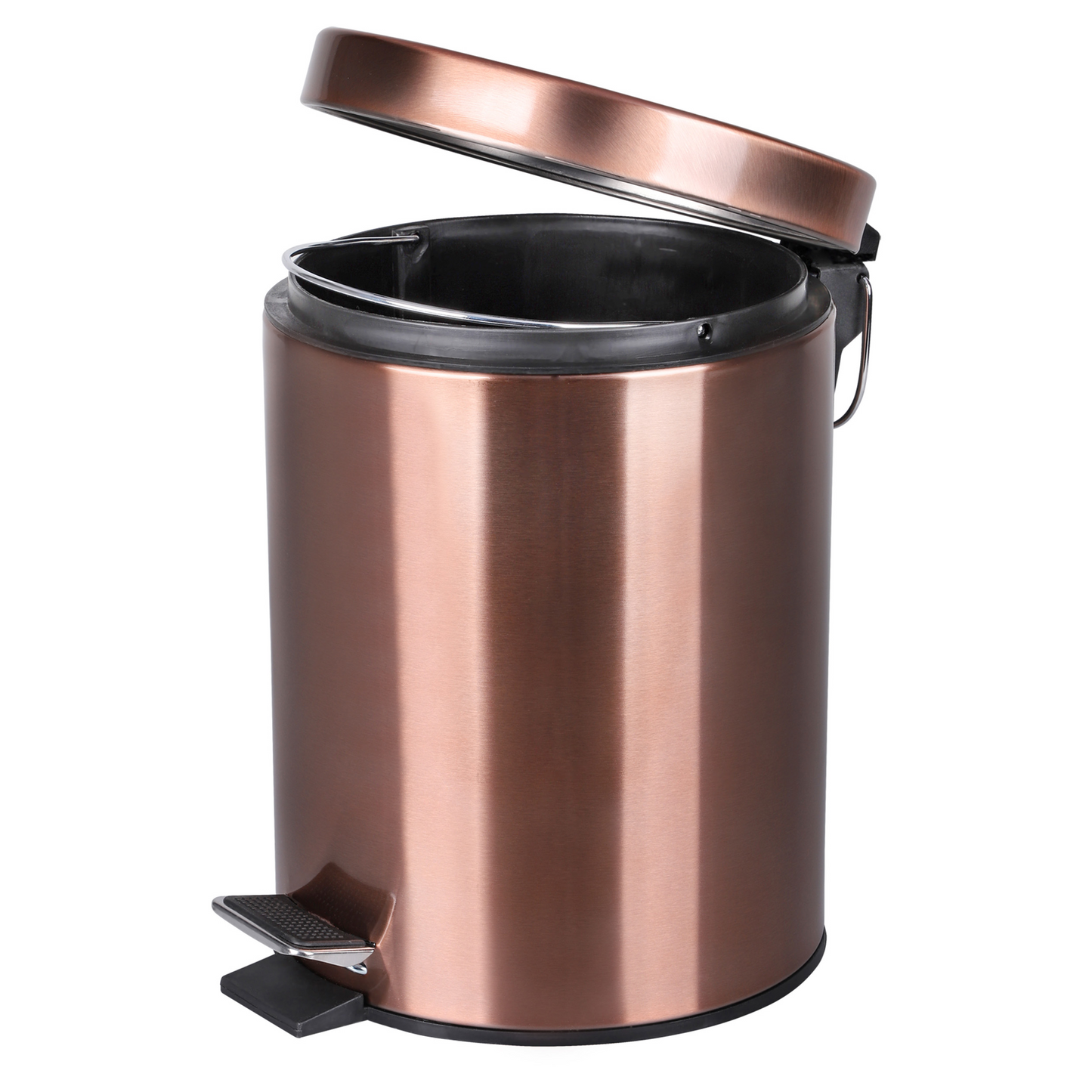 Badkamer afvalemmer Differnz 5 liter rood koper