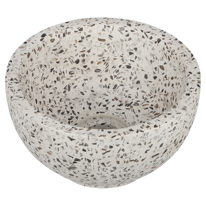 Opbouw waskom Differnz River Terrazzo 23 cm natuursteen taupe