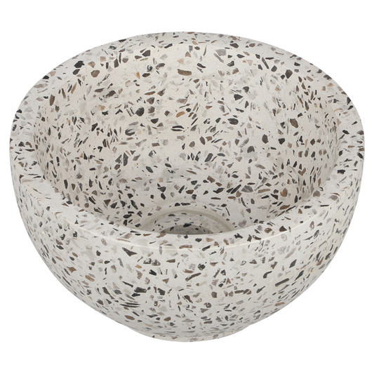 Opbouw waskom Differnz River Terrazzo 23 cm natuursteen taupe