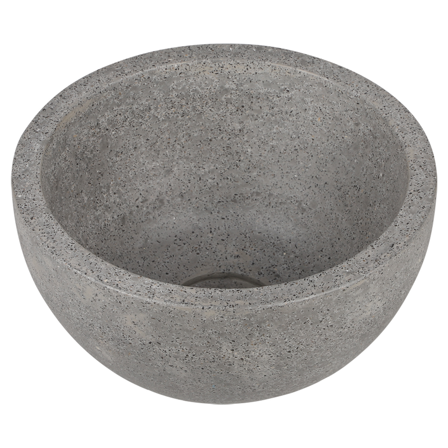 Opbouw waskom Differnz River Terrazzo 23 cm natuursteen fijn grijs
