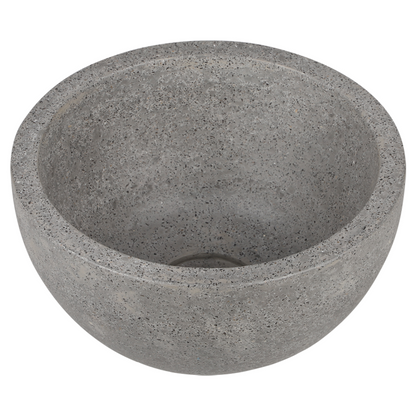 Opbouw waskom Differnz River Terrazzo 23 cm natuursteen fijn grijs