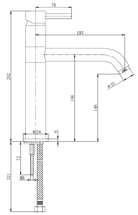 Keukenmengkraan Xellanz Cimara chroom